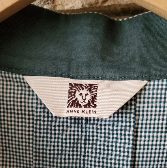 🆕Anne Klein Cotton Checkered pattern 3/4 sleeves Tunic Dresses - Picture 2 of 16